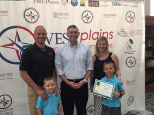 West Plains Awards Sentator Baumgartner and Ulrich family
